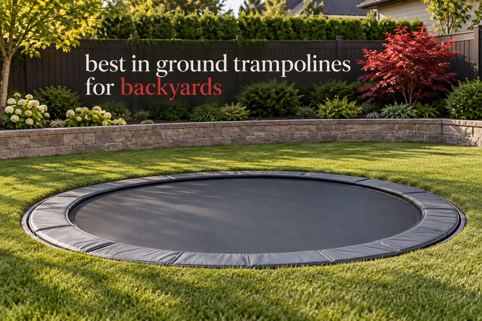 best in ground trampolines for backyards