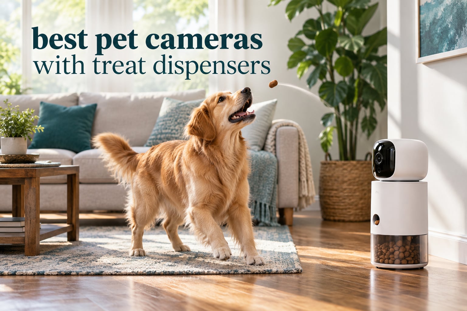 best pet cameras with treat dispensers